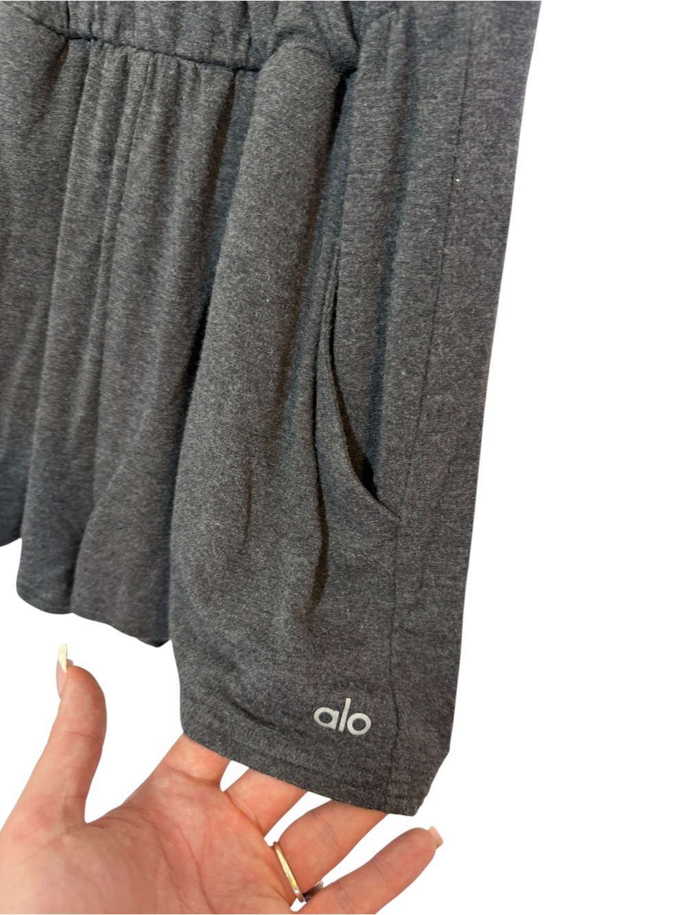 Alo Yoga Hatha Black Deep V Romper XS - Picture 4 of 4